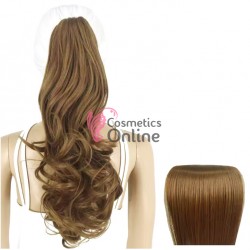 Extensie de par coada ondulata glamour 60 cm 2005-10T16 Saten Mediu Mixt